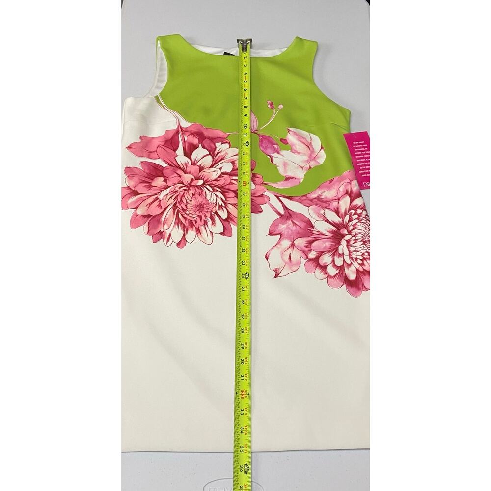 Alex Marie Green, Pink and Cream Floral Sheath Dress - Picture 12 of 12